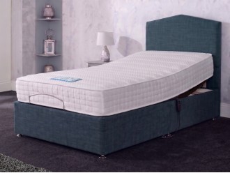 Motion Sleep Single Gel Flex 1000 Adjustable Divan Set  with Headboard