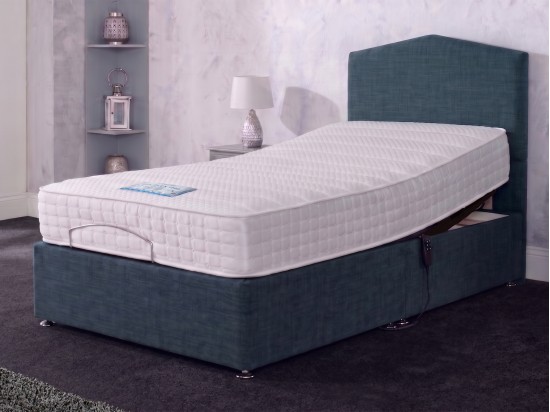 Motion Sleep Single Gel Flex 1000 Adjustable Divan Set  with Headboard