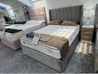 Sleepeezee Centurial 02 King Size Mattress, Two Drawer Base and Balmoral Headboard 