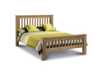 Julian Bowen Amsterdam Oak Bed - High Foot End Julian Bowen Amsterdam Oak Bed - High Foot End