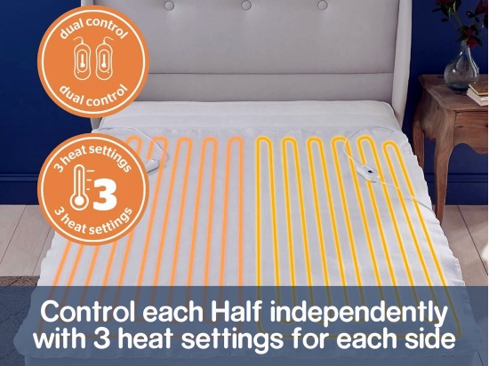 Silentnight Yours & Mine Dual Control Electric Blanket