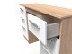 Welcome Furniture Contrast Kneehole Double Dressing Table